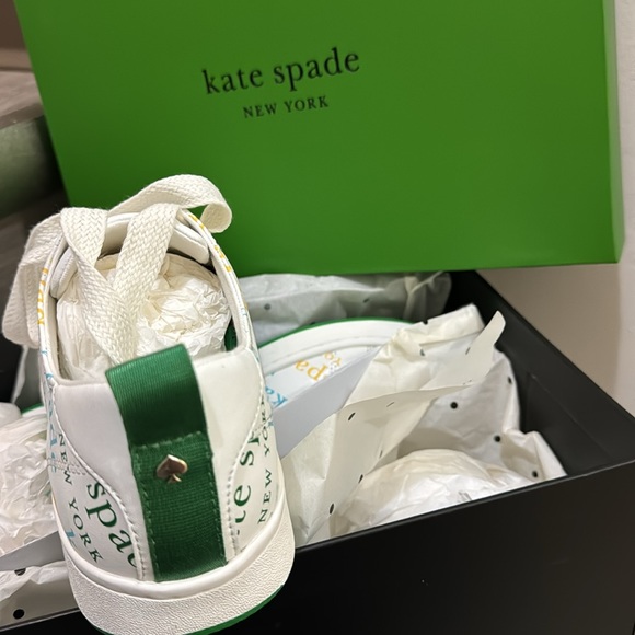 Brandnew Kate Spade Nixie Printed Action Leather Sneakers - Picture 3 of 5